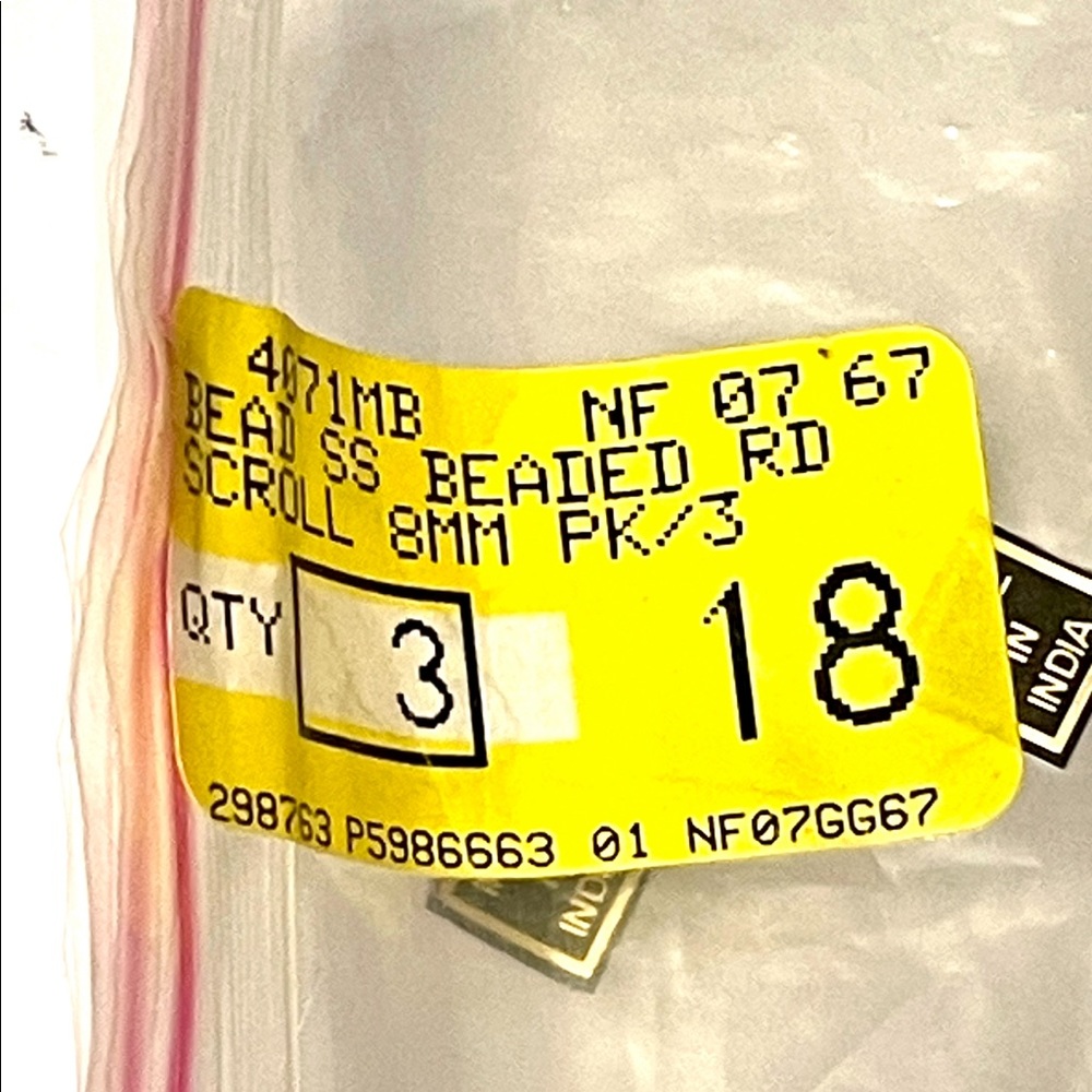 Sterling Silver Scroll Beads - image 4